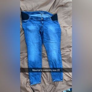 Maurice’s maternity jeans